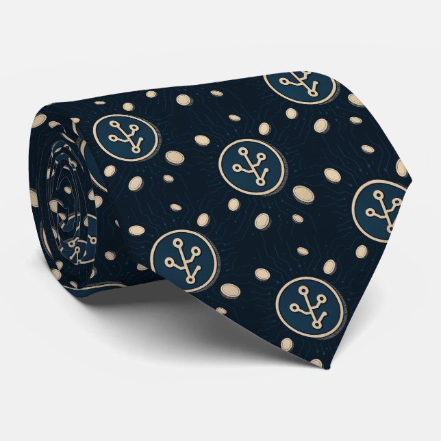 Crypto World Tie (Rolled)