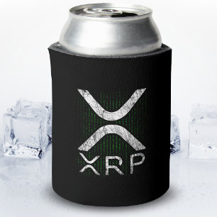 Cryptocurrency Binary Code XRP Hodlers Crypto Meme Can Cooler