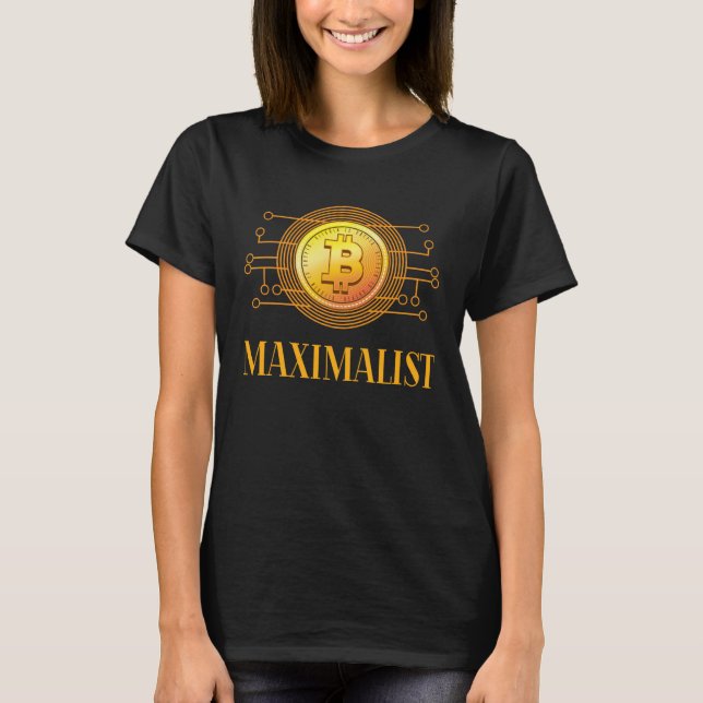 Cryptocurrency Bitcoin Maximalist  Blockchain T-Shirt (Front)