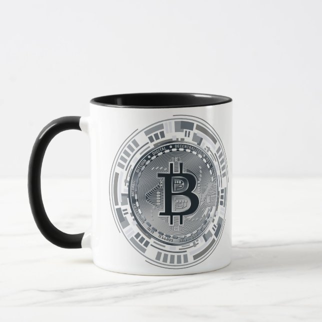 CRYPTOCURRENCY BITCOIN MUG (Left)