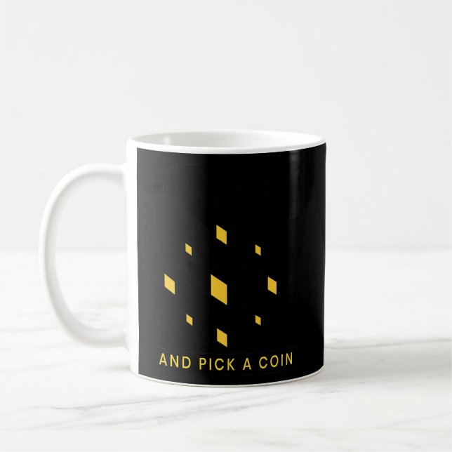Cryptocurrency Blockchain Do Your Own Research Pic Coffee Mug (Left)