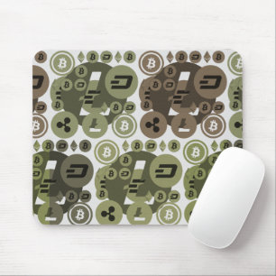Cryptocurrency Colourful Pattern Mouse Pad