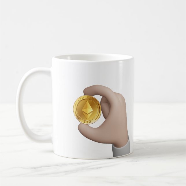 CRYPTOCURRENCY ETHERUM COFFEE MUG (Left)