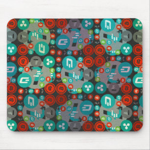 Cryptocurrency funny pattern mouse pad