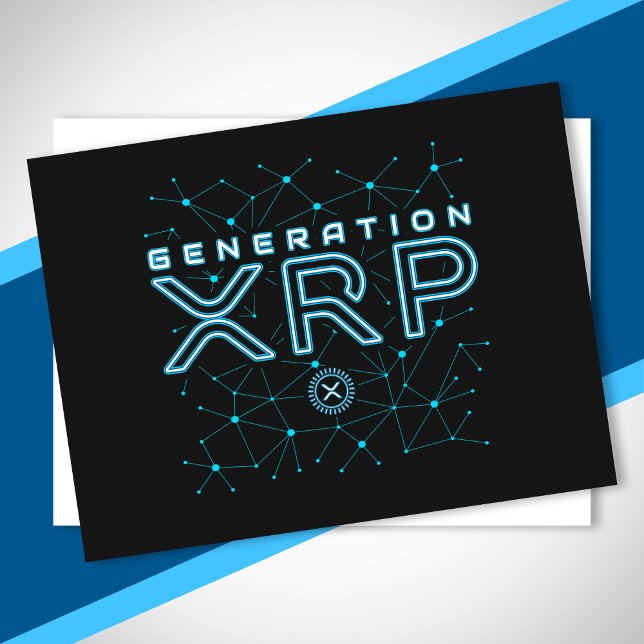 Cryptocurrency Generation XRP Crypto Blockchain Postcard (Creator Uploaded)
