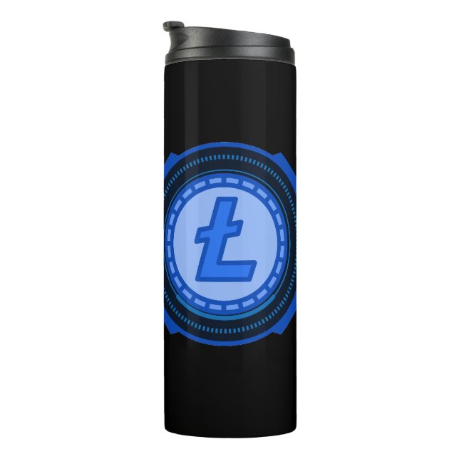 CRYPTOCURRENCY  LITECOIN THERMAL TUMBLER (Rotated Right)
