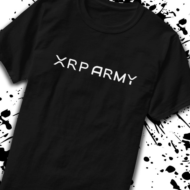 Cryptocurrency Meme XRP Army Quote Hodl Crypto T-Shirt (Creator Uploaded)