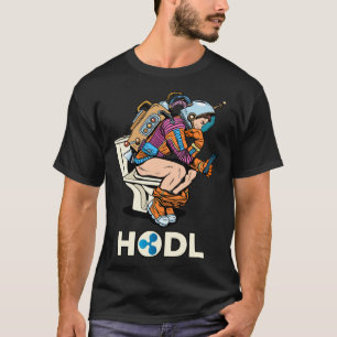 Cryptocurrency Talk Ripple XRP HODL Space Man On T T-Shirt