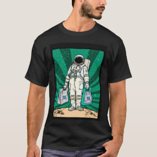 Cryptocurrency Talk To The Moon Solana Space Man T-Shirt