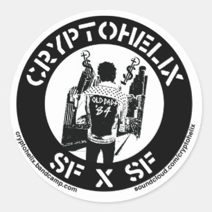 Cryptohelix - SFxSF Classic Round Sticker