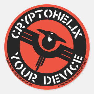 Cryptohelix - Your Device - Stickers (RED)