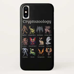 Cryptozoology Cryptid Creatures iPhone X Case