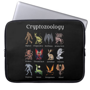 Cryptozoology Cryptid Creatures Laptop Sleeve