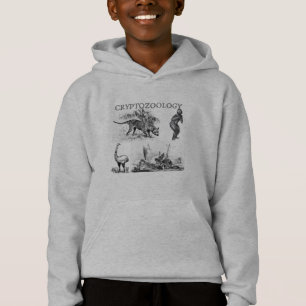 cryptozoology kids hooded sweatshirt