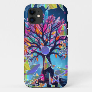 Crystal Abstract Tree iPhone 11 Case