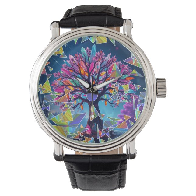 Crystal Abstract Tree Watch (Front)