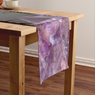 Crystal agate short table runner