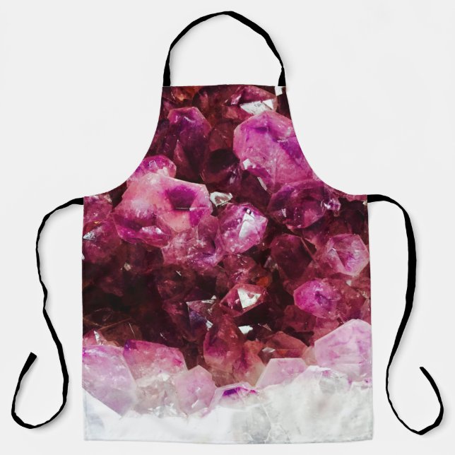 Crystal amethyst purple mineral apron (Front)