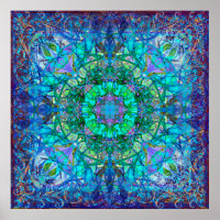 Crystal and Ice Celtic Tribal Mandala