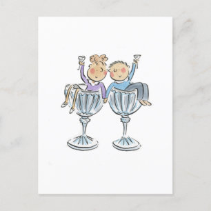 Crystal Anniversary Postcard