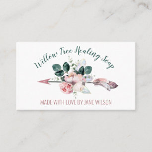 Crystal Arrow Floral Soap And Candle Business Card