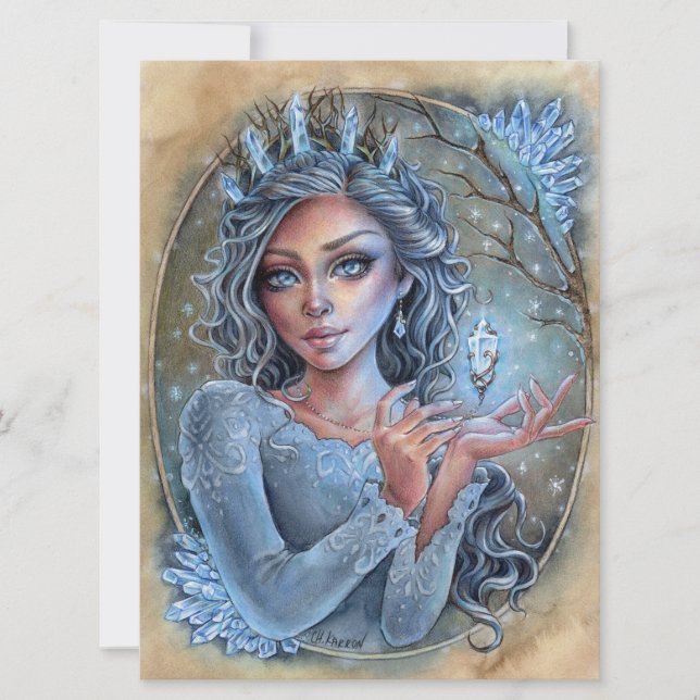 Crystal Art Card Fantasy Enchantress Magic  (Front)