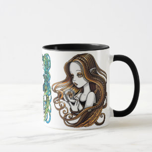 Crystal Ball Angels Fantasy Art Mug