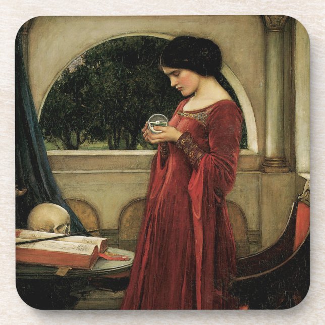 Crystal Ball by John William Waterhouse Coaster (Front)