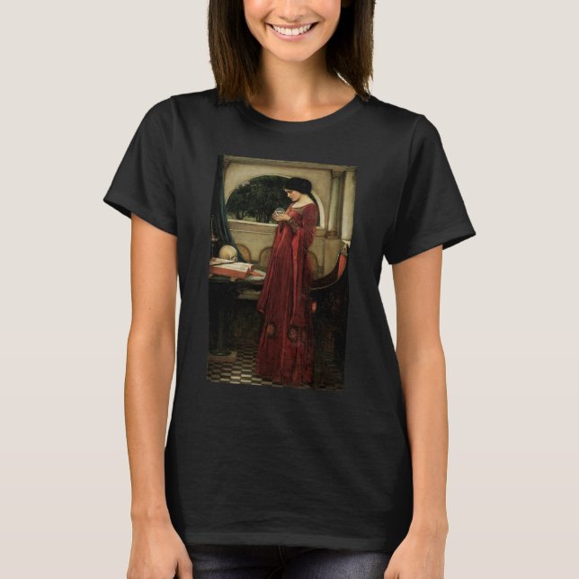 Crystal Ball by John William Waterhouse T-Shirt (Front)