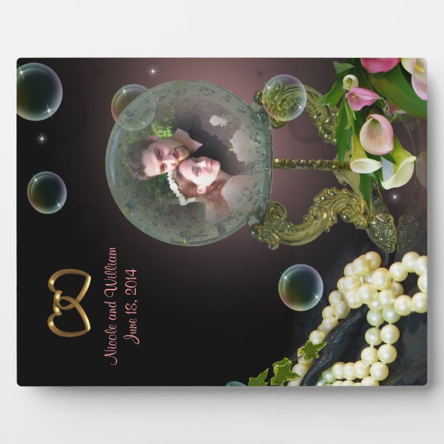 Crystal Ball fantasy portrait photo plaque (Front)