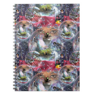 Crystal Ball Halloween Witch Notebook