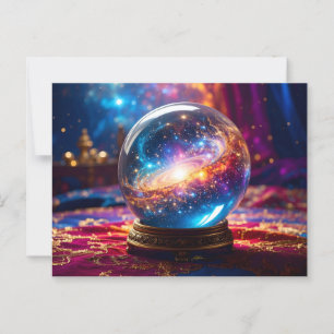 Crystal Ball - I See A Cosmic Event In Your Future Postcard