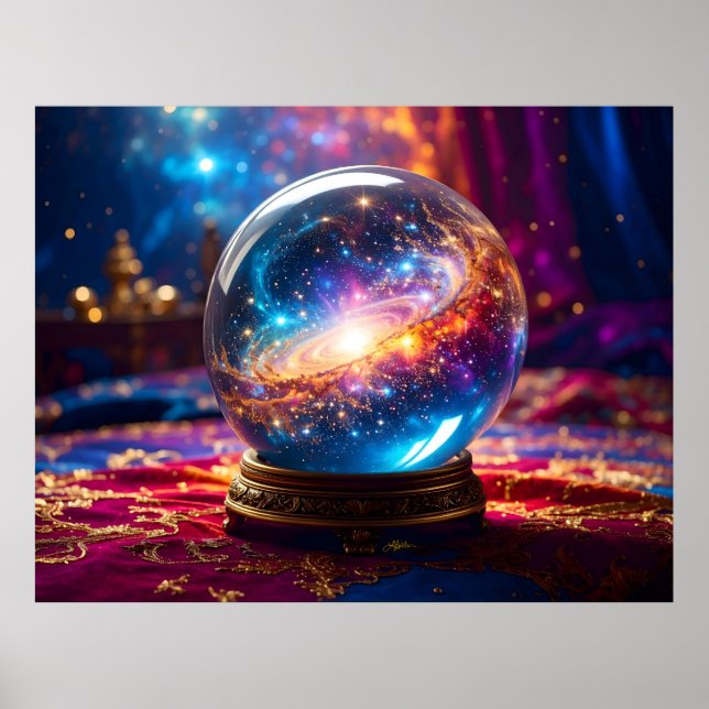Crystal Ball - I See A Cosmic Event In Your Future Poster (Front)