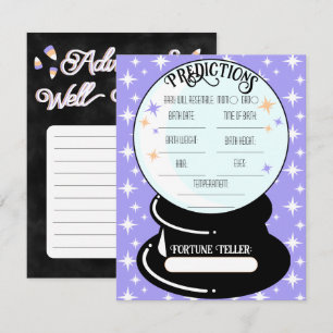 Crystal Ball Predictions Flat Note Card