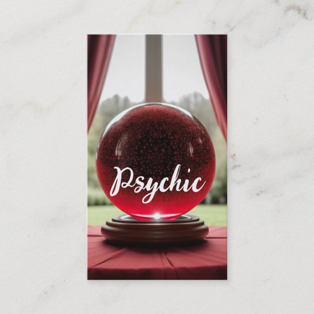 Crystal Ball Psychic Business Card (Front)