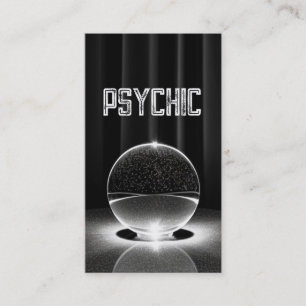 Crystal Ball Psychic Dark Business Card