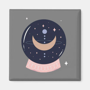 Crystal ball psychic magnet