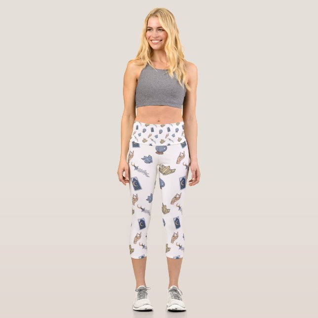 Crystal Ball & Tarot Cards Capri Leggings (Front)