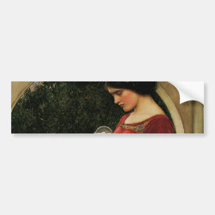 Crystal Ball Woman Waterhouse Painting Bumper Sticker