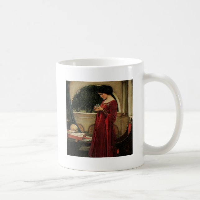 Crystal Ball Woman Waterhouse Painting Coffee Mug (Right)