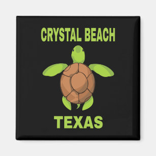 Crystal Beach Family Vacation Texas Sea Turtle For Magnet