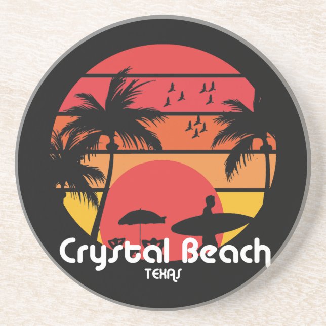 Crystal Beach,Texas Coaster (Front)