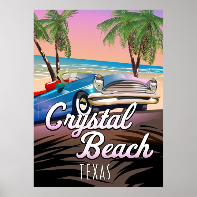 Crystal Beach Texas travel poster (Front)