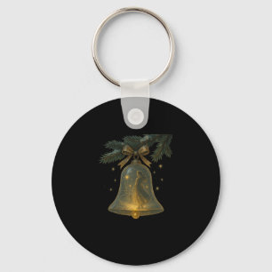 Crystal Bell Glow Christmas Design For Elegant Wom Key Ring