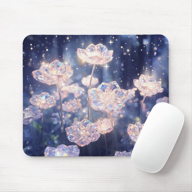 Crystal Bloom Mouse Pad (With Mouse)