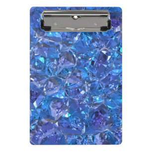 Crystal Blue and Purple Mini Clipboard