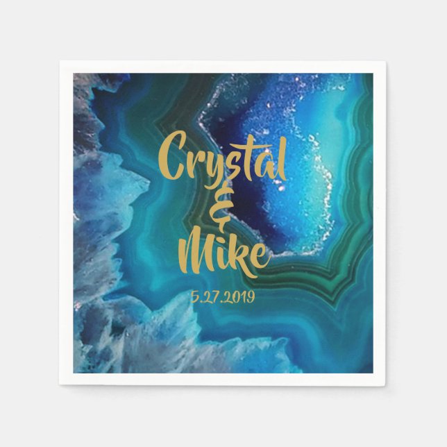 Crystal Blue Napkin (Front)