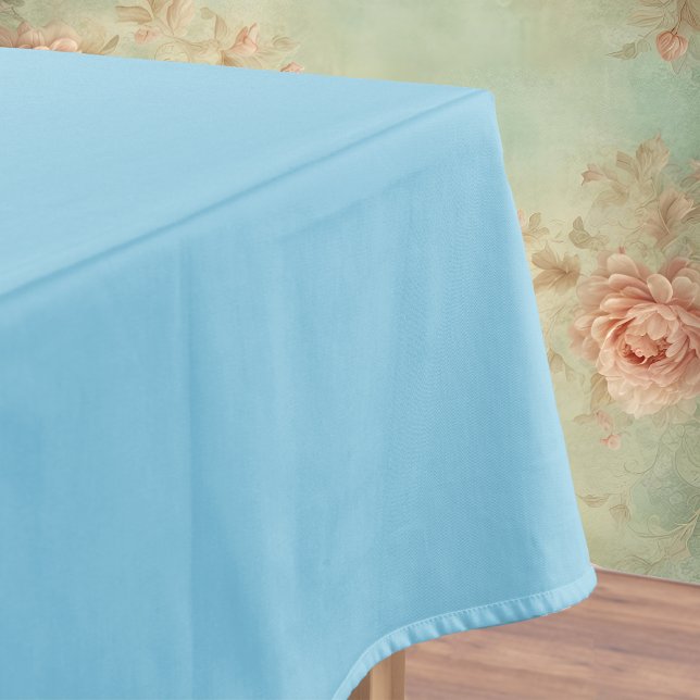 Crystal Blue Solid Colour | Classic | Elegant  Tablecloth (Creator Uploaded)