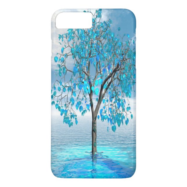 Crystal Blue Tree Case-Mate iPhone Case (Back)