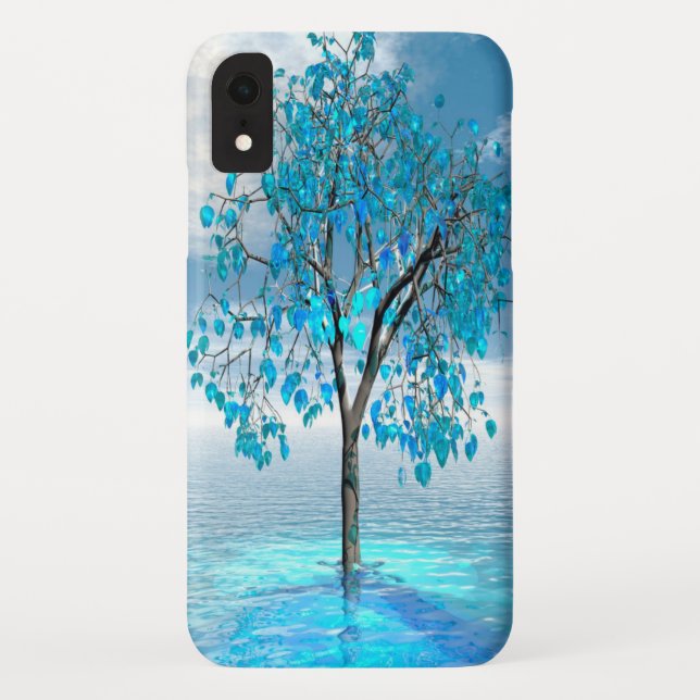 Crystal Blue Tree Case-Mate iPhone Case (Back)